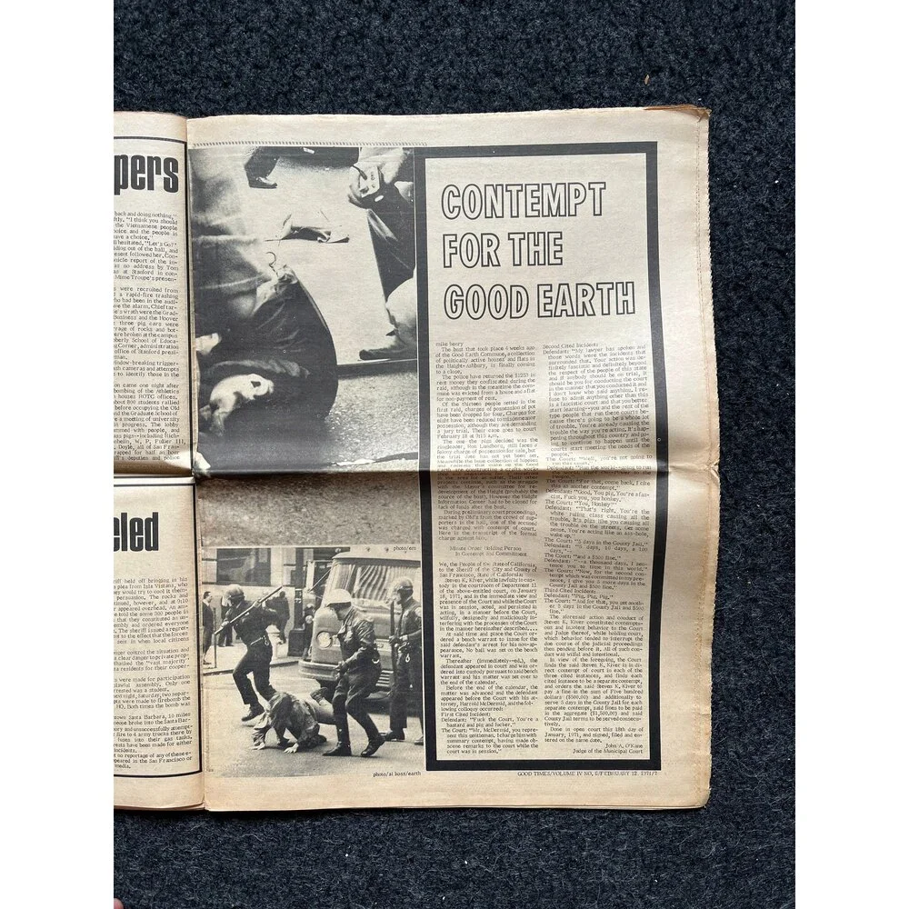1970s High Times Underground Newspaper, Black Panther Party, Vintage Antique Co